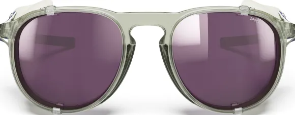 Julbo Millenium Shiny Translucent Army Green / White / Blue Spectron Hd 3 Polarized Silver Flash