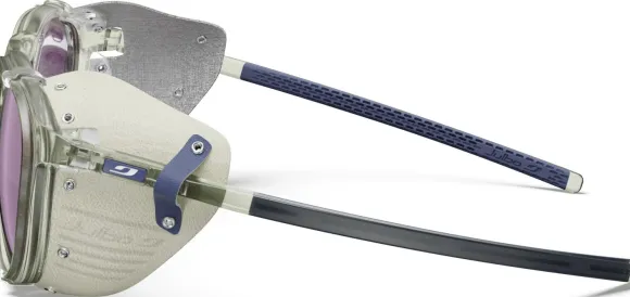 Julbo Millenium Shiny Translucent Army Green / White / Blue Spectron Hd 3 Polarized Silver Flash