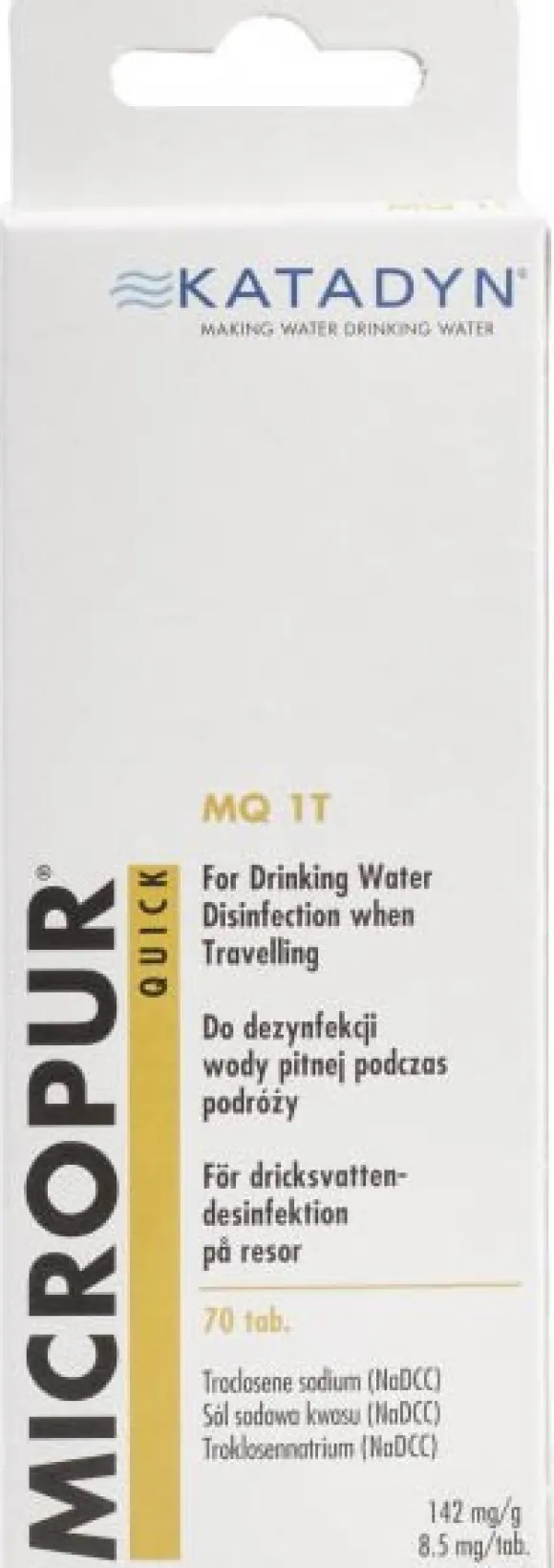 Katadyn Vedenpuhdistustabletit Micropur Quick 70 kpl