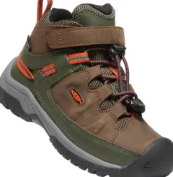 Keen Kids Targhee Mid Waterproof lasten retkeilykenkä, Dark Earth/Forest Night