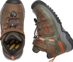 Keen Kids Targhee Mid Waterproof lasten retkeilykenkä, Dark Earth/Forest Night