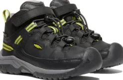 Keen Kids Targhee Mid Waterproof lasten retkeilykenkä, Black/Steel Grey