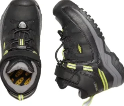 Keen Kids Targhee Mid Waterproof lasten retkeilykenkä, Black/Steel Grey