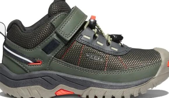 Keen Kids Targhee Sport C lasten ulkoilukengät, musta/tummanvihreä