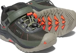 Keen Kids Targhee Sport C lasten ulkoilukengät, musta/tummanvihreä