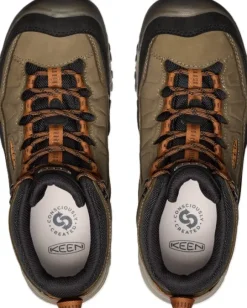 Keen M's Targhee IV Mid Waterproof Sea Turtle/Roasted Pecan