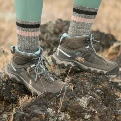 Keen Targhee III Mid WP -naisten vaelluskengät, ruskea/pinkki