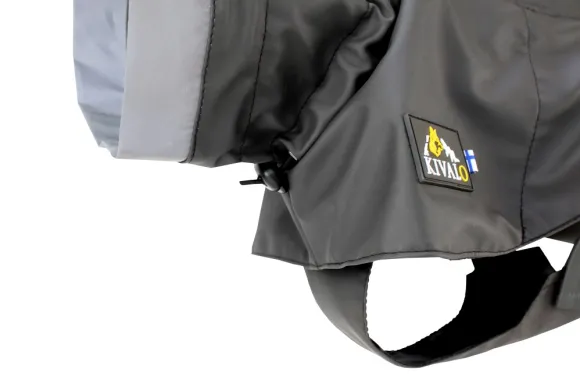 Kivalo Niva Dog Raincoat sadetakki, 60 cm, harmaa