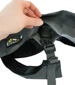 Kivalo Niva Dog Raincoat sadetakki, 60 cm, harmaa