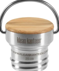 Klean Kanteen Bamboo Loop Cap juomapullon korkki, teräs (Classic-malleihin)