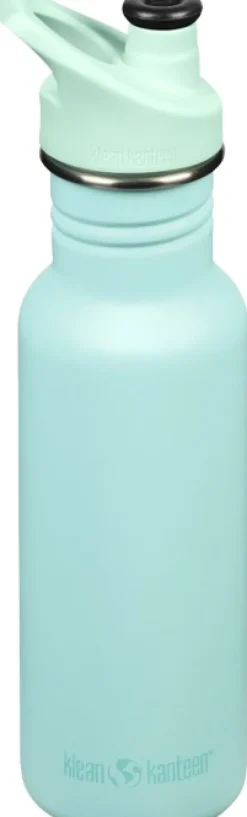 Klean Kanteen Classic Narrow pullo, 532ml (Sport Cap), Pastel Turquoise
