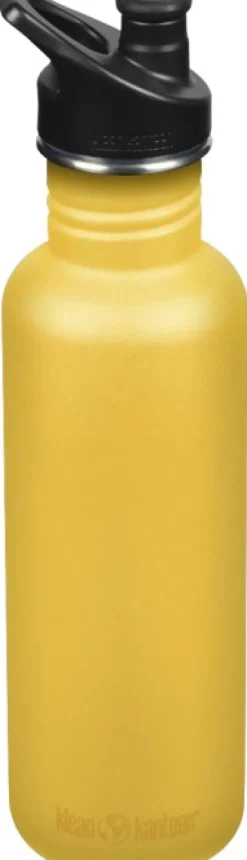 Klean Kanteen Classic pullo, 800ml (Sport Cap), Old Gold