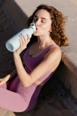 Klean Kanteen Classic pullo, 800ml (Sport Cap), Pastel Turquoise