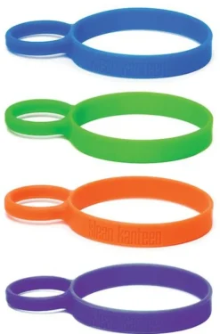 Klean Kanteen Pint Ring -silikonipidike, 4 kpl, multicolor