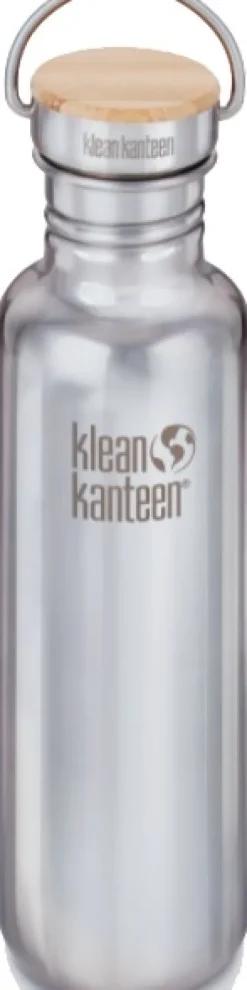 Klean Kanteen Reflect juomapullo, 800 ml (w/Bamboo Cap), Mirrored Stainless