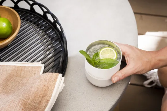 Klean Kanteen Rise Lowball muki, 296ml (Flip Lid), Tofu