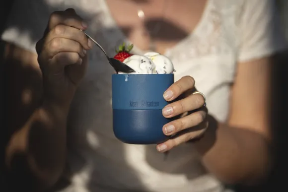 Klean Kanteen Rise Lowball muki, 296ml (Flip Lid), Stellar