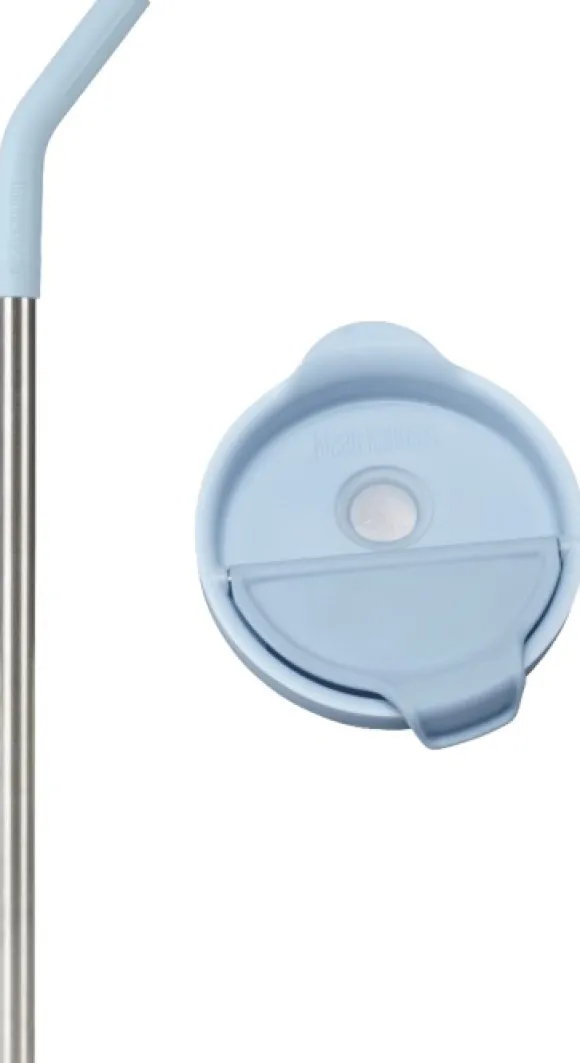 Klean Kanteen Rise TumblerFlip Lid w/Straw muki, 1L, Ice Blue