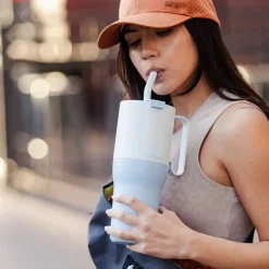 Klean Kanteen Rise TumblerFlip Lid w/Straw muki, 1L, Orchid Bloom