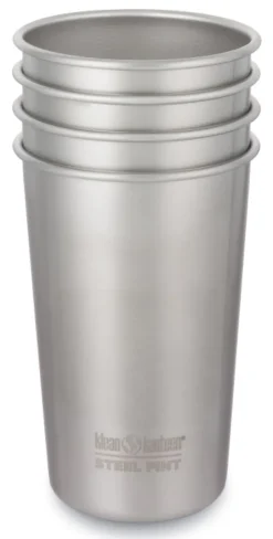 Klean Kanteen Steel Pint 473 ml 4-pack Brushed Stainless