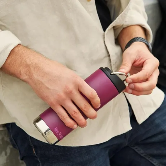 Klean Kanteen TKWide 473ml with Wide Café Cap Black