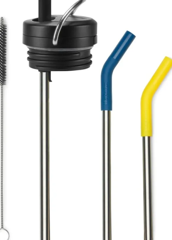 Klean Kanteen Twist Cap w/ Straw Kit pillisetti, Black