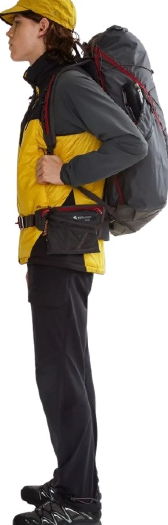 Klättermusen Raido 2.0 Backpack reppu, 38L, mustaharmaa