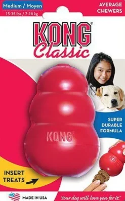 Kong Classic koiranlelu, M, punainen