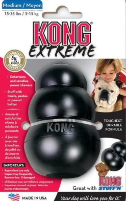Kong Extreme koiranlelu, M, musta