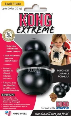 Kong Extreme koiranlelu, S, musta