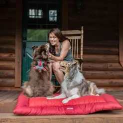 Kurgo Wander Bed Loft rullattava koiranpeti, Large, punainen