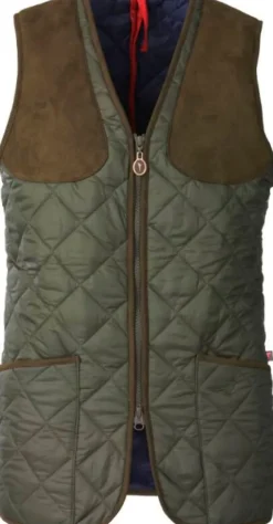 Laksen Lady Cheltenham Quilted Shooting Vest Olive