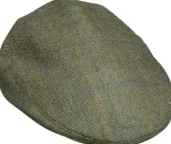 Laksen Laird Flat Cap tweed-lippis, ruskea