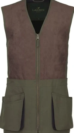 Laksen Marsh Shooting Vest ampumaliivi, ruskea/vihreä