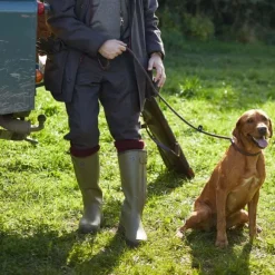Le Chameau Chasseur Leather Lined Boot kumisaappaat nahkavuorilla, vihreä