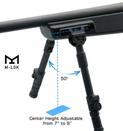 Leapers UTG Recon Flex II Bipod 7"-9" Center Height M-LOK tukijalka