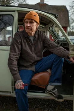 Lemmelkaffe Flannel Shirt Överboda Dark Brown