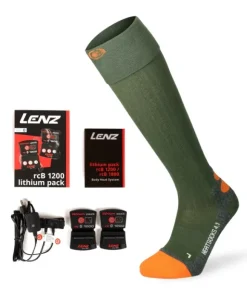 Lenz Set of Heat sock 4.1 + Lithium RCB 1200 Green/Orange