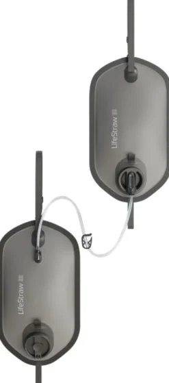 Lifestraw Peak Gravity And Storage Bag vedensuodatusjärjestelmä, 2 x 8L, tummaharmaa