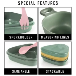 Light My Fire OutDoor MealKit BIO astiasarja, Hazy Blue