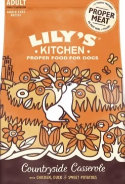 Lily's Kitchen Adult Chicken & Duck Countryside Casserole koirien kuivaruoka, 2,5 kg