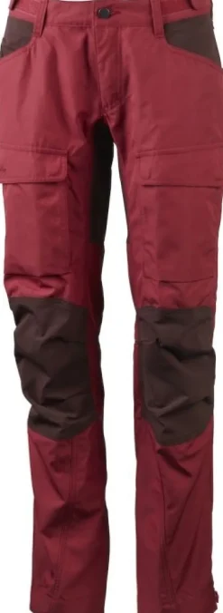 Lundhags Authentic II -naisten ulkoiluhousut ruskeanpunainen / ruskea