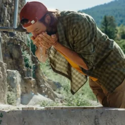 Lundhags Ekren LS Shirt kauluspaita, Clover