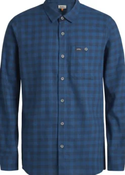 Lundhags Ekren LS Shirt kauluspaita, Light Navy