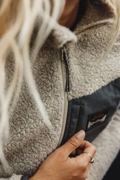 Lundhags Flok Wool naisten fleecetakki, beige