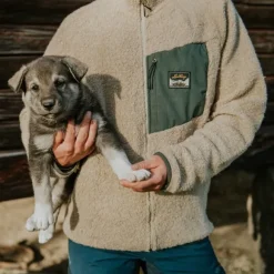 Lundhags Flok Wool naisten fleecetakki, beige