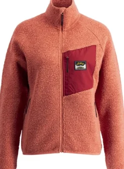 Lundhags Flok Wool Pile naisten takki, Pink Rouge