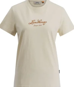 Lundhags Järpen Logo T-shirt naisten paita, luonnonvaalea