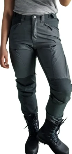 Lundhags Makke High Waist Curved Pant naisten ulkoiluhousut, musta