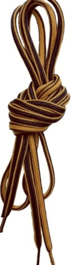 Lundhags Round Shoe Laces kengännauhat, unisex, keltainen/ruskea, 130 cm